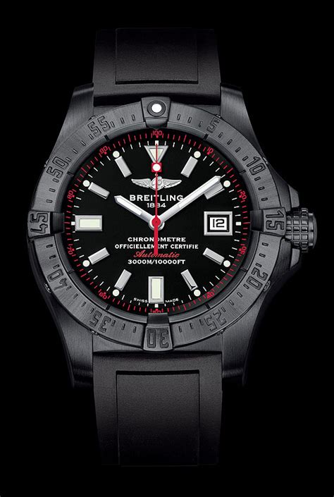 breitling black face|The Five Best Black Breitling Watches of All.